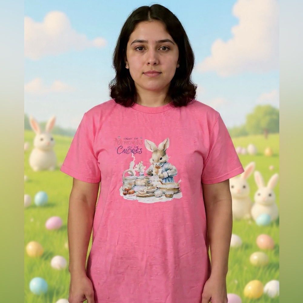 Pink Bunny Graphic Tee